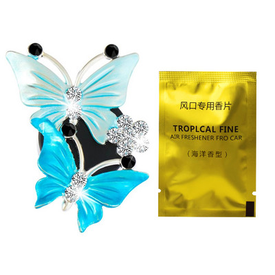 Dijamantni leptir Parfem za automobil Osvježivač zraka Dva leptira Klima uređaj za automobil Izlazna kopča Dodaci za automobil Dijelovi interijera