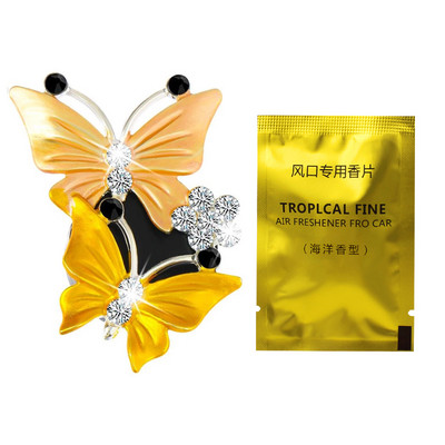 Dijamantni leptir Parfem za automobil Osvježivač zraka Dva leptira Klima uređaj za automobil Izlazna kopča Dodaci za automobil Dijelovi interijera