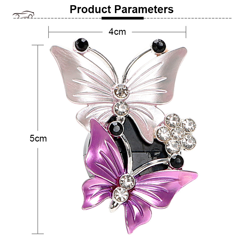 Dijamantni leptir Parfem za automobil Osvježivač zraka Dva leptira Klima uređaj za automobil Izlazna kopča Dodaci za automobil Dijelovi interijera