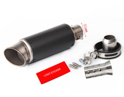 Univerzális 51 mm-es 60 mm-es motorkerékpár kipufogócső proyect hangtompító szénszálas kipufogó DB Killerrel z900 R3 R25 MT07 MT09 R1 számára
