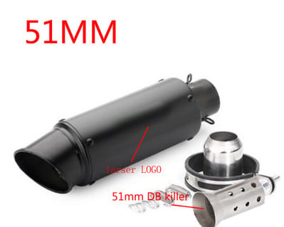 Univerzális 51 mm-es 60 mm-es motorkerékpár kipufogócső proyect hangtompító szénszálas kipufogó DB Killerrel z900 R3 R25 MT07 MT09 R1 számára