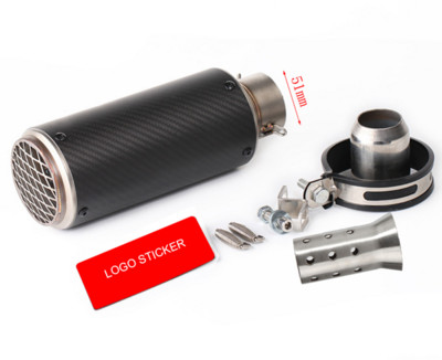 Univerzális 51 mm-es 60 mm-es motorkerékpár kipufogócső proyect hangtompító szénszálas kipufogó DB Killerrel z900 R3 R25 MT07 MT09 R1 számára