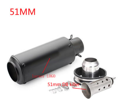 Univerzális 51 mm-es 60 mm-es motorkerékpár kipufogócső proyect hangtompító szénszálas kipufogó DB Killerrel z900 R3 R25 MT07 MT09 R1 számára