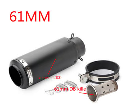 Univerzális 51 mm-es 60 mm-es motorkerékpár kipufogócső proyect hangtompító szénszálas kipufogó DB Killerrel z900 R3 R25 MT07 MT09 R1 számára