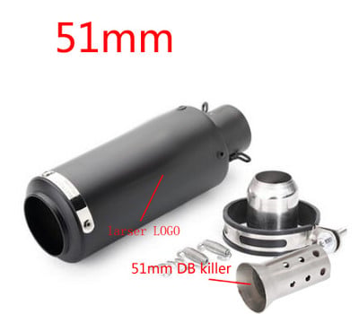 Univerzális 51 mm-es 60 mm-es motorkerékpár kipufogócső proyect hangtompító szénszálas kipufogó DB Killerrel z900 R3 R25 MT07 MT09 R1 számára