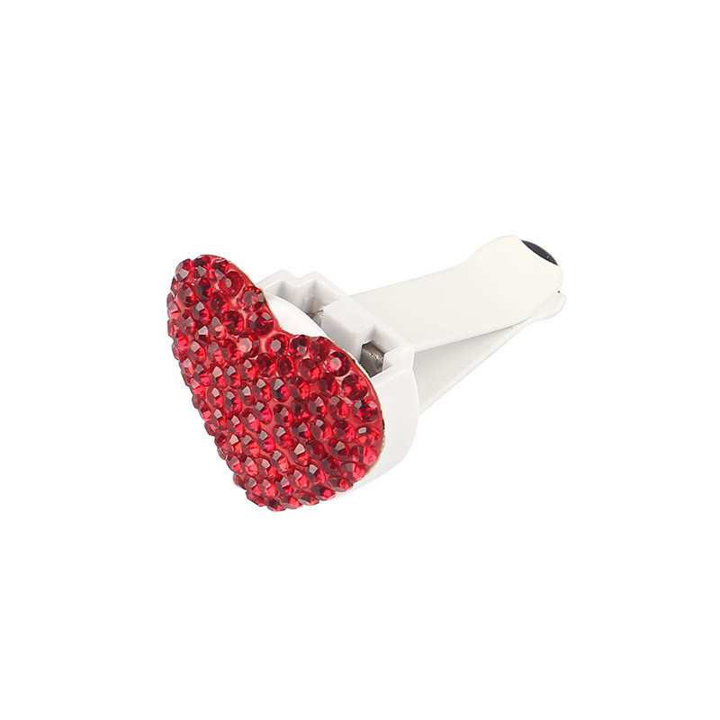 2db Love Heart légfrissítő gyémánt autós parfüm illat aromaterápiás szag diffúzor Auto Styling belső autós kiegészítők