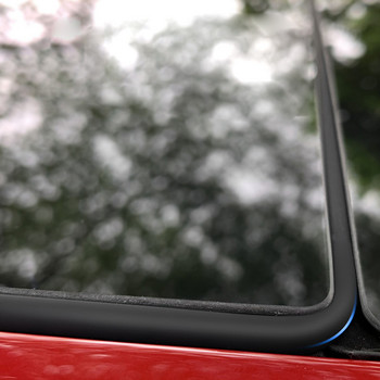 За аксесоари на Tesla Model 3 Прозорец на покрива на автомобила Намаляване на шума от гумено уплътнение Лента за облицовка на предното стъкло Водоустойчиви ленти
