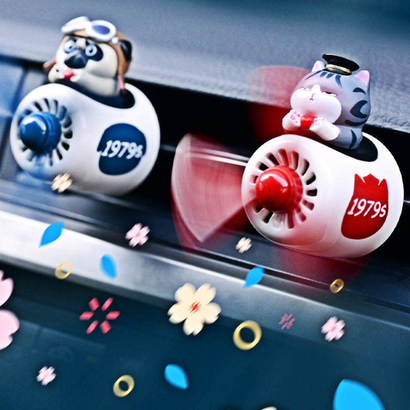 Avion mic creativ Odorizant pentru aromoterapie pentru mașină Pilot Elice rotativă Ieșire de aer Difuzor de parfum Accesorii interioare