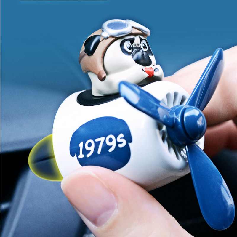 Avion mic creativ Odorizant pentru aromoterapie pentru mașină Pilot Elice rotativă Ieșire de aer Difuzor de parfum Accesorii interioare