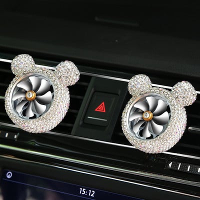 Bling Crystal Osvježivač zraka za automobil Parfem za ventilaciju kopča Dijamantni dijamant Slatki crtani Mickey Ukrasi Dodaci za automobile za rešetke