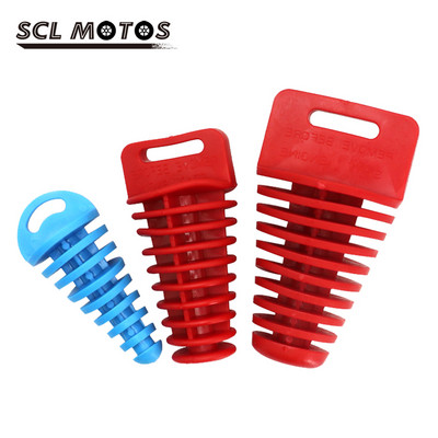 SCL MOTOS 1PC 15-62mm ispušna cijev za motocikle PVC čep Čep za ispiranje prigušivača Zaštitna cijev za motocross Čep za ispušnu cijev