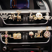 MR TEA New Diamond Flower Cerb Coroana Cruce Car Styling Odorizant Parfum pentru Mașină Aer Condiționat Ventilare Miros Jucării Accesorii