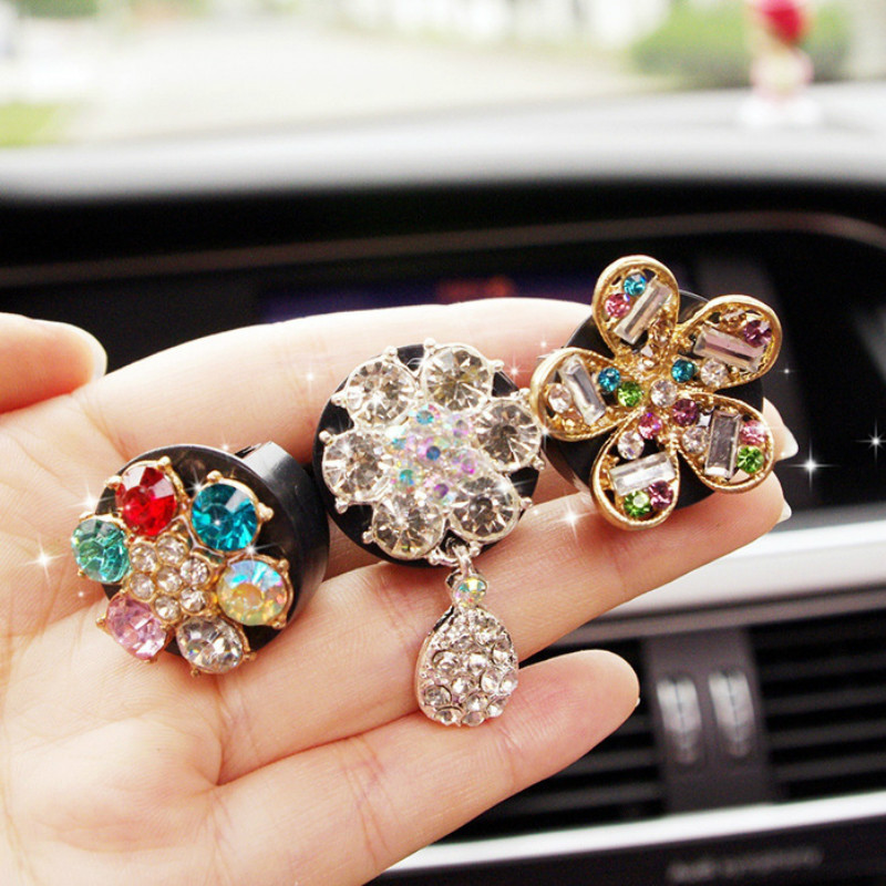 MR TEA New Diamond Flower Cerb Coroana Cruce Car Styling Odorizant Parfum pentru Mașină Aer Condiționat Ventilare Miros Jucării Accesorii