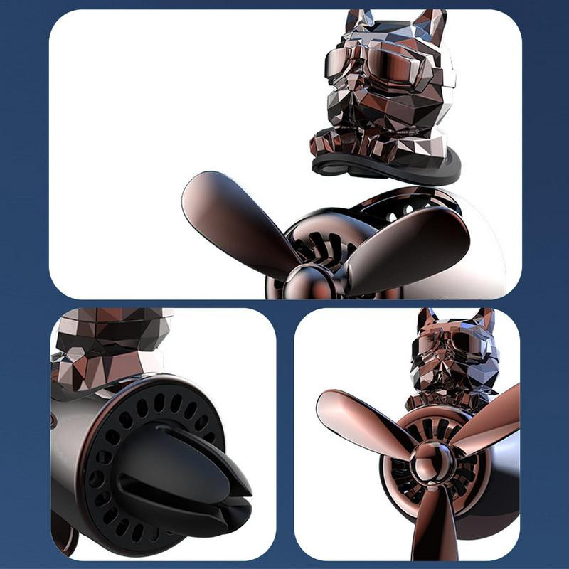 Parfum de mașină Odorizant creativ Bulldog Pilot Ventilator de ieșire a aerului auto Ventilator de aerisire Miros Odorizant Decorații