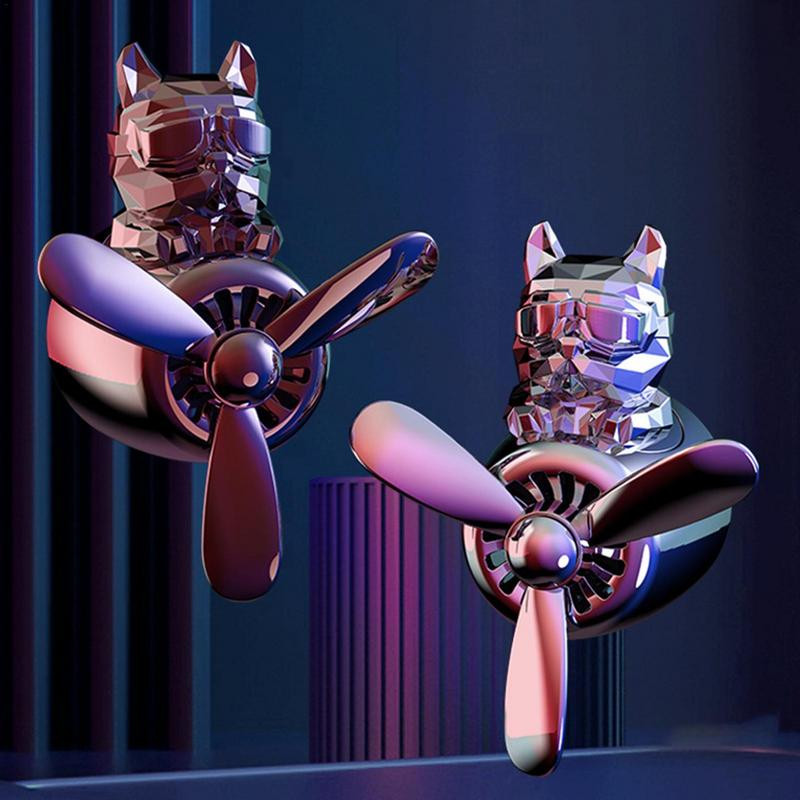 Parfum de mașină Odorizant creativ Bulldog Pilot Ventilator de ieșire a aerului auto Ventilator de aerisire Miros Odorizant Decorații