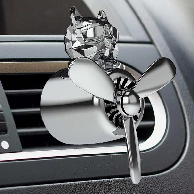 Parfum de mașină Odorizant creativ Bulldog Pilot Ventilator de ieșire a aerului auto Ventilator de aerisire Miros Odorizant Decorații