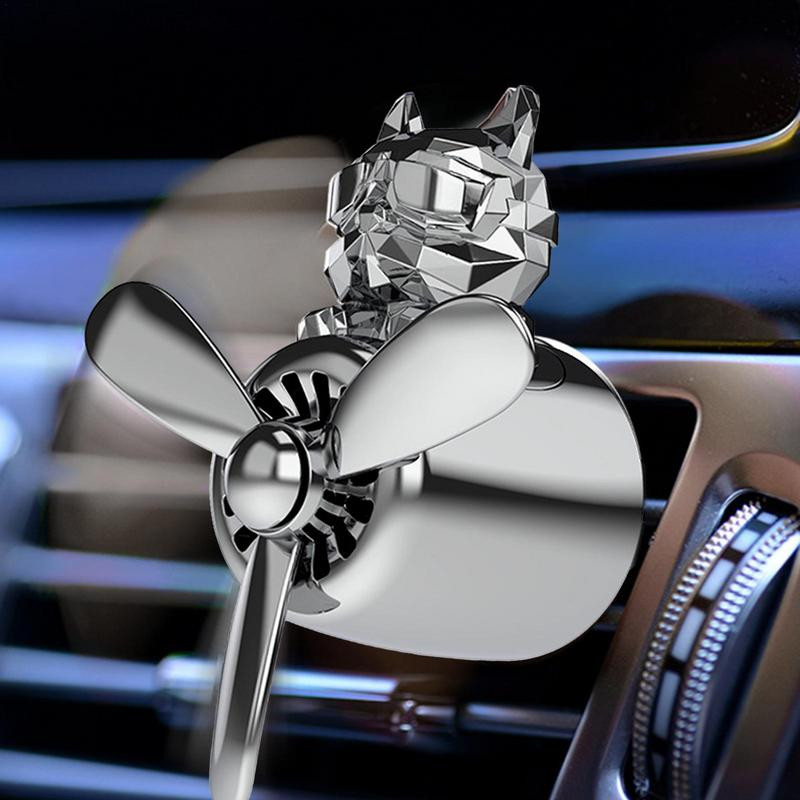 Parfum de mașină Odorizant creativ Bulldog Pilot Ventilator de ieșire a aerului auto Ventilator de aerisire Miros Odorizant Decorații