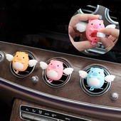 Odorizant de mașină de porc drăguț, ieșire de aer automată, parfum, aromă, difuzor de parfum, ornament, accesorii pentru interiorul mașinii