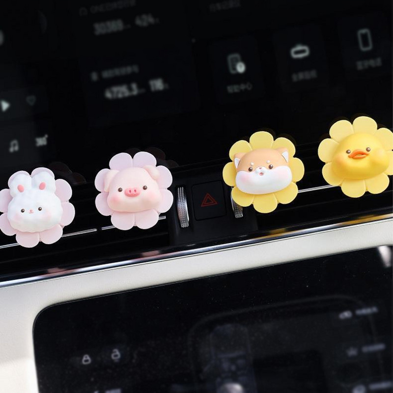 Odorizant pentru mașină Miros în aerisire Difuzor de parfum Parfum drăguț PORC/RATĂ Odorizante Clip Parfum Accesorii de interior