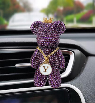 Μόδα Styling Diamond Diffuser Crystal Diffuser Cartoon Cartoon Gloomy Bear Car άρωμα Κλιπ άρωμα Auto Vent Αρωματικό Άρωμα