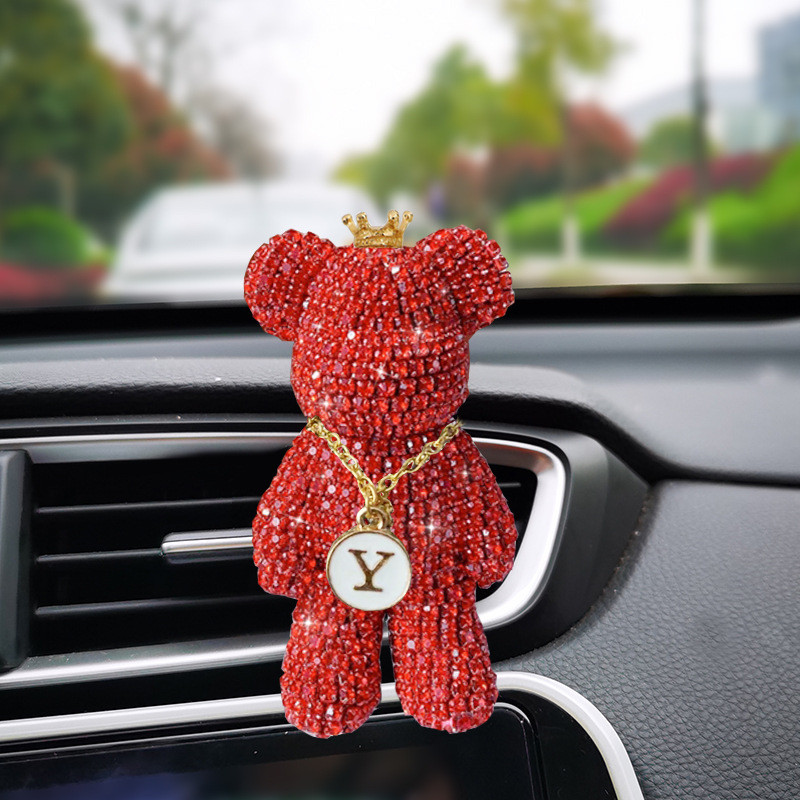 Μόδα Styling Diamond Diffuser Crystal Diffuser Cartoon Cartoon Gloomy Bear Car άρωμα Κλιπ άρωμα Auto Vent Αρωματικό Άρωμα