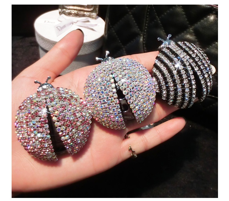 Dijamantni kristalni osvježivač zraka za automobile sa kamenčićima Ladybird Otvor za ventilaciju automobila Stezaljka za parfem Klima uređaj za vozilo Dekoracija