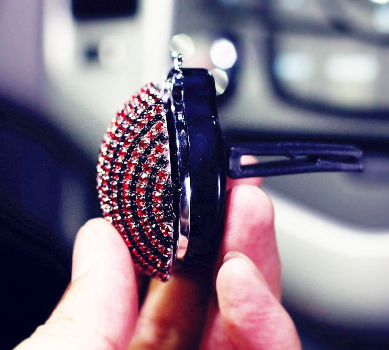 Dijamantni kristalni osvježivač zraka za automobile sa kamenčićima Ladybird Otvor za ventilaciju automobila Stezaljka za parfem Klima uređaj za vozilo Dekoracija