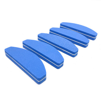 Új 20 db/Lot Moon stílusú szivacsos körömreszelő Mini Bloc Polissoir Ongle 100/180 csiszolópapír színes Nagel Vijl Lima puffereszközök