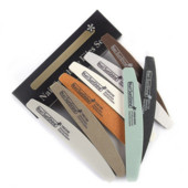 2022, nou sosire, set profesional de manichiură, instrumente, pile de unghii multifuncționale, set de pile de unghii din lemn lavabile cu burete, cu cutie