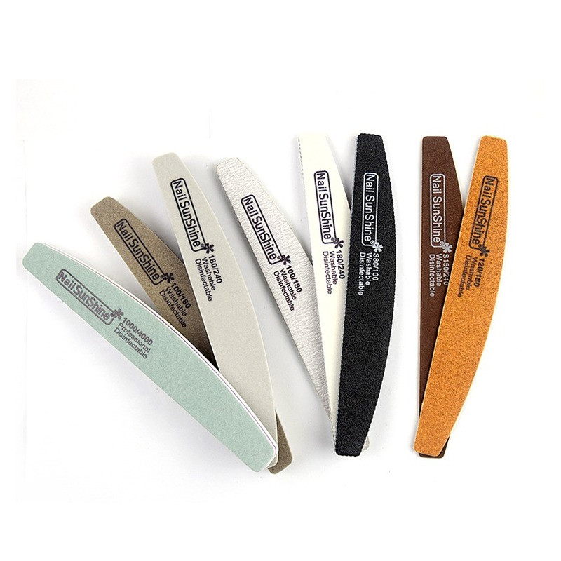 2022, nou sosire, set profesional de manichiură, instrumente, pile de unghii multifuncționale, set de pile de unghii din lemn lavabile cu burete, cu cutie