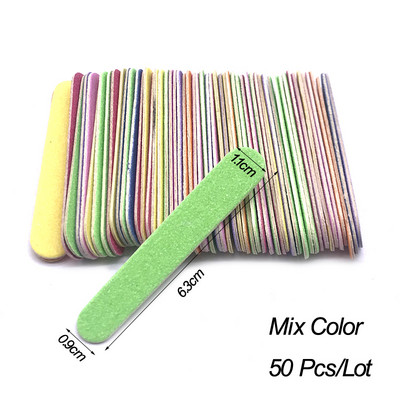 50 buc/lot Pile de unghii din lemn Hârtie abrazivă roz pentru unghii Pilă de unică folosință pentru îndepărtarea cuticulelor Tampoane Slim Callus Nail Art Tools Kit de manichiură