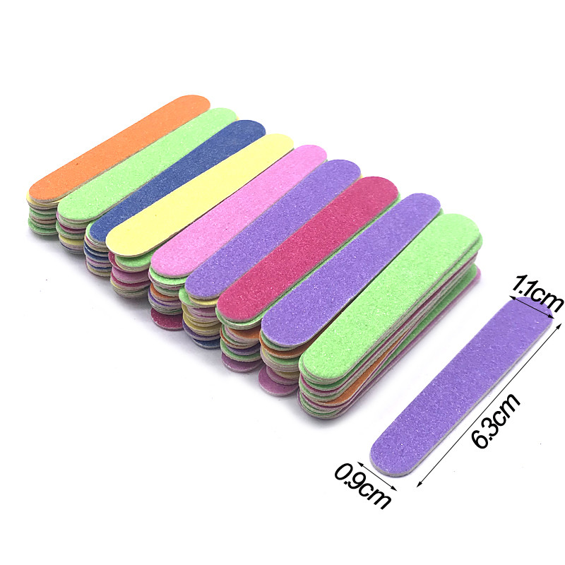 50 buc/lot Pile de unghii din lemn Hârtie abrazivă roz pentru unghii Pilă de unică folosință pentru îndepărtarea cuticulelor Tampoane Slim Callus Nail Art Tools Kit de manichiură