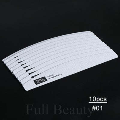 10kom Set drvenih turpija za nokte 180/240 Brusni papir Nail Buffer Block Profesionalni alat za poliranje noktiju Brušenje Pedikura Manikura CH1577