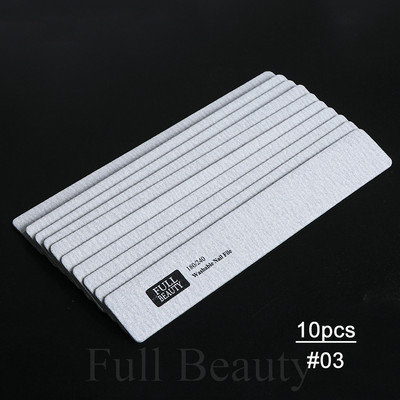 10kom Set drvenih turpija za nokte 180/240 Brusni papir Nail Buffer Block Profesionalni alat za poliranje noktiju Brušenje Pedikura Manikura CH1577