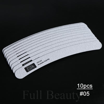 10kom Set drvenih turpija za nokte 180/240 Brusni papir Nail Buffer Block Profesionalni alat za poliranje noktiju Brušenje Pedikura Manikura CH1577