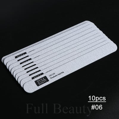 10kom Set drvenih turpija za nokte 180/240 Brusni papir Nail Buffer Block Profesionalni alat za poliranje noktiju Brušenje Pedikura Manikura CH1577