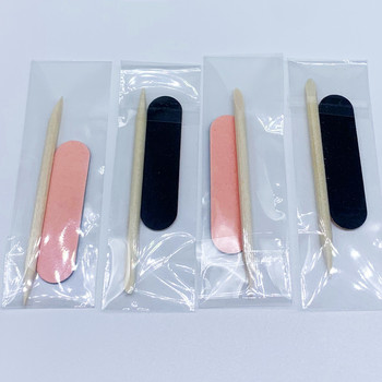 100 τμχ Κιτ περιποίησης καθαρισμού νυχιών μιας χρήσης Mini File Sticks Nail Art Tool Φορητό λίμα αξεσουάρ νυχιών Αναλώσιμα μανικιούρ