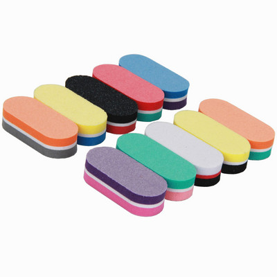 25 buc/lot mini bloc tampon pentru unghii amestec 10 stiluri colorate bricolaj burete profesional lac de unghii manichiură instrumente tampon pentru unghii