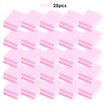 50/25db Blocks készlet Körömcsiszolópapír 180/100 Körömcsiszoló Polírozó Reszelők Mini Lime Buffs Manikűr-kiegészítő készletek BE1824-1