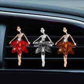 Išskirtinis metalinis baleto merginos modeliavimas automobilių oro kondicionieriaus dekoravimo kvepalų klipas Baleto šokėjos automobilio oro gaiviklis Kvepalai