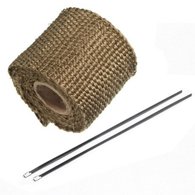 1PC 1M rolă din fibră de sticlă auto motocicletă țeavă de evacuare header izolație bandă de înveliș termic pentru menținerea răcitorului compartimentului motorului