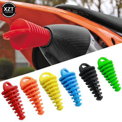 SPEEDWOW Motorcycle Exhaust Pipe Plug Muffler Wash Plug Pipe Protector Motocross Tailpipe Plug Move Blow-Down Silencer PVC