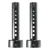 2X Eșapament Universal pentru Motocicletă Toba de Eșapament Deflector DB Killer Amortizor 48Mm Negru