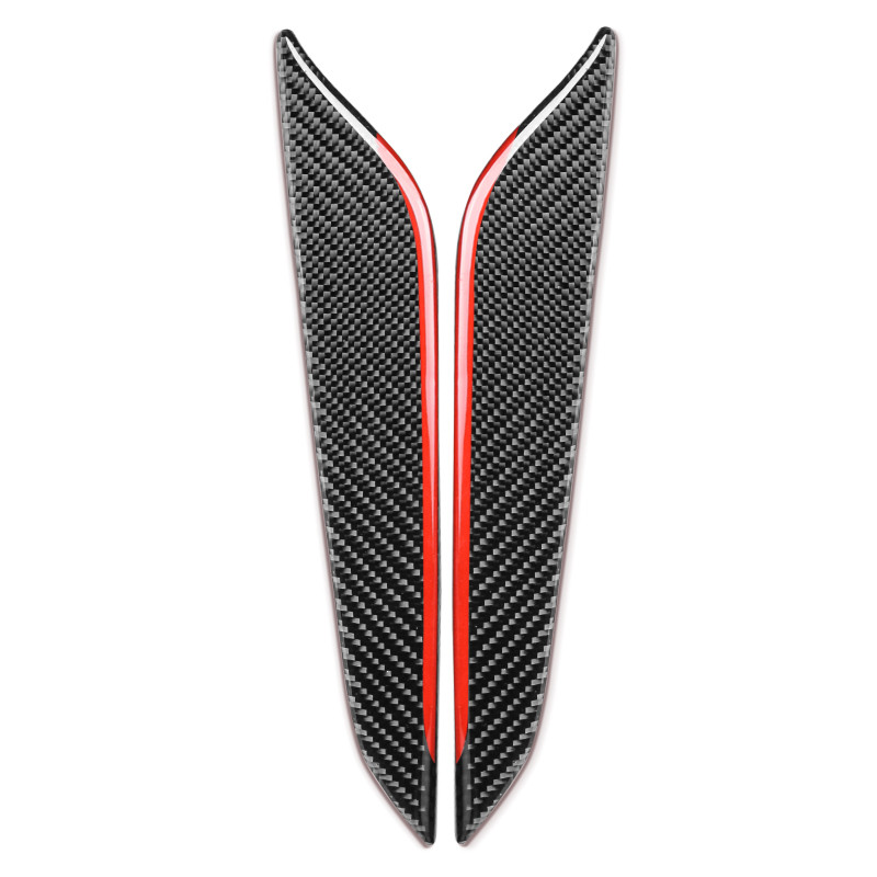 Model 3D pentru interiorul mașinii, fibră de carbon, panou de control al schimbătorului de viteze, capac lateral, autocolant pentru Audi A4 A5 2017-2022