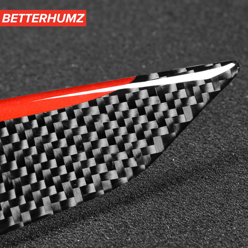 Model 3D pentru interiorul mașinii, fibră de carbon, panou de control al schimbătorului de viteze, capac lateral, autocolant pentru Audi A4 A5 2017-2022