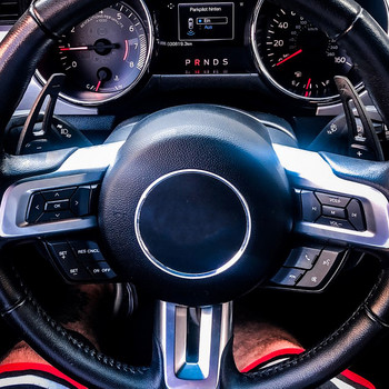 Styling αυτοκινήτου για Ford Mustang 2015 2016 2017 2018 2019 Τιμονιού Κιβώτια ταχυτήτων Paddle Κάλυμμα από κράμα αλουμινίου Διακοσμητικά 2τμχ
