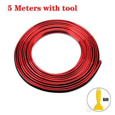 Decorație universală pentru mulaje pentru mașină Benzi flexibile 5M/3M/1M mulaje interioare pentru autovehicule Acoperire pentru bord pentru ușă Stil auto