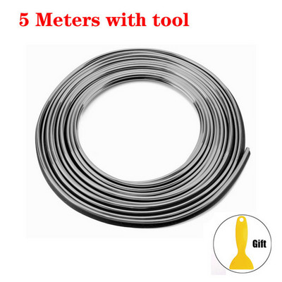 Decorație universală pentru mulaje pentru mașină Benzi flexibile 5M/3M/1M mulaje interioare pentru autovehicule Acoperire pentru bord pentru ușă Stil auto