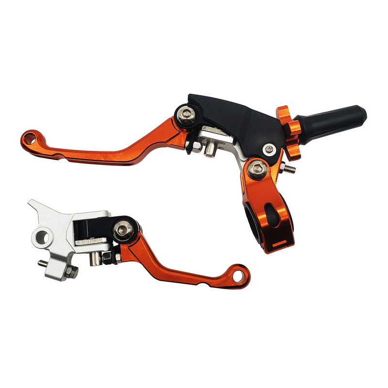 Set de pârghii de frână cu pârghie de ambreiaj pliabilă CNC pentru motocross, 360°, potrivit pentru CRF KLX Xmotos BSE M4 M5 J3D M6 J11 M9 KAYO Mojoracing Dirt Bike