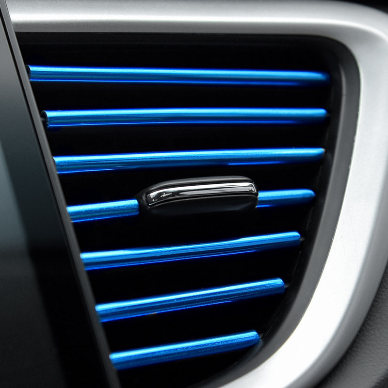 10 buc 20 cm priză universală pentru aer condiționat auto benzi decorative în formă de U Accesorii pentru modificarea decorațiunii auto